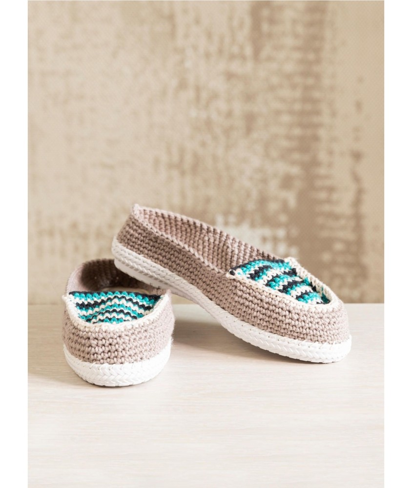 Patron crochet gratuit Mocassins au crochet