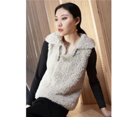 Patron tricot gratuit Veste zippée sans manches
