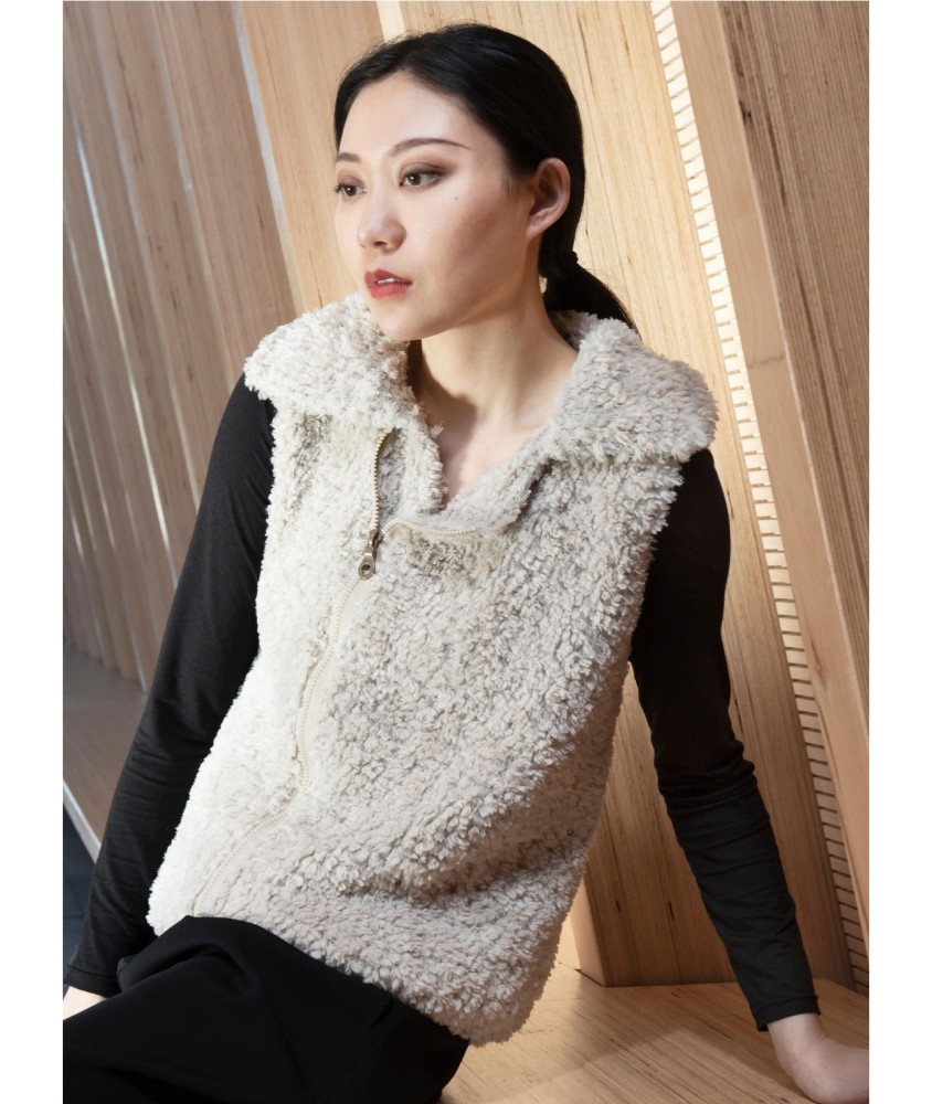 Patron tricot gratuit Veste zippée sans manches