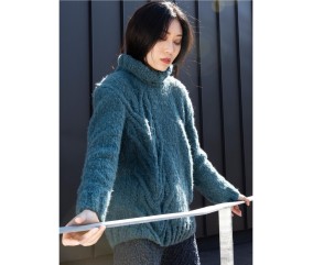 Patron tricot Pull torsadé côté - Bergère de France