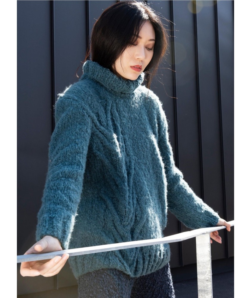Patron tricot Pull torsadé côté - Bergère de France