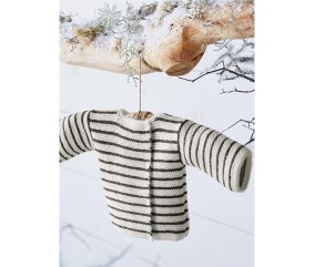 Patron tricot gratuit Brassière rayée au point mousse
