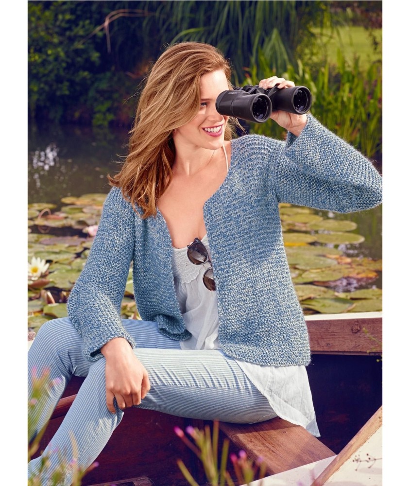Patron tricot gratuit Gilet manches longues