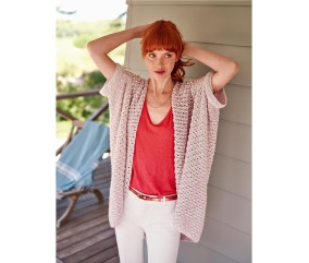 Patron tricot Gilet large - Bergère de France