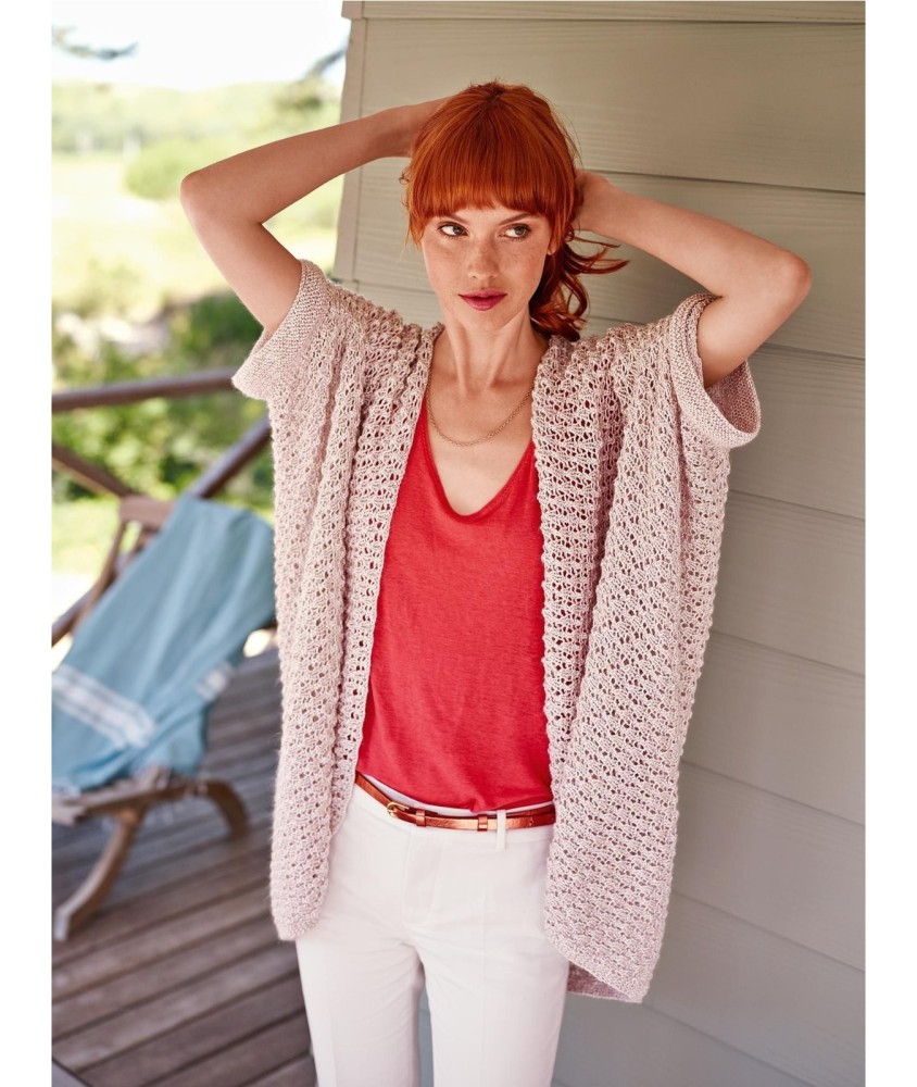 Patron tricot Gilet large - Bergère de France