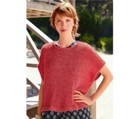 Patron tricot Pull forme cape - Bergère de France