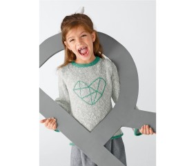 Patron tricot Pull brodé - Bergère de France