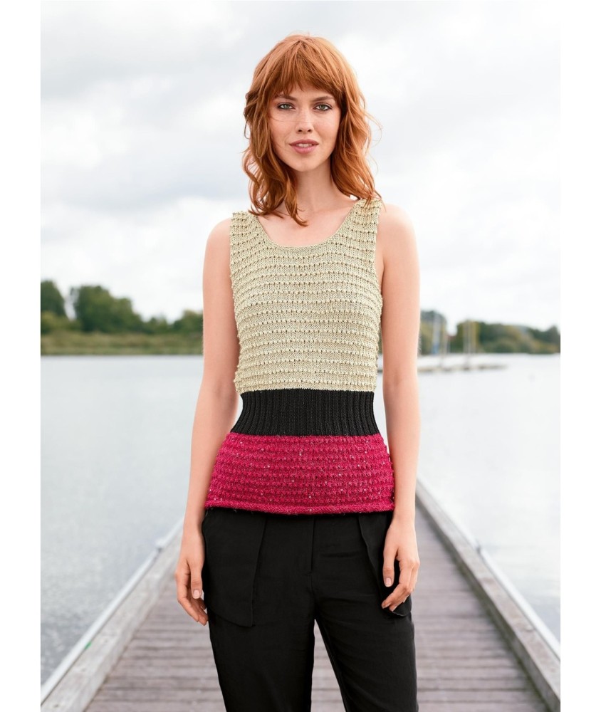 Patron tricot Top long - Bergère de France