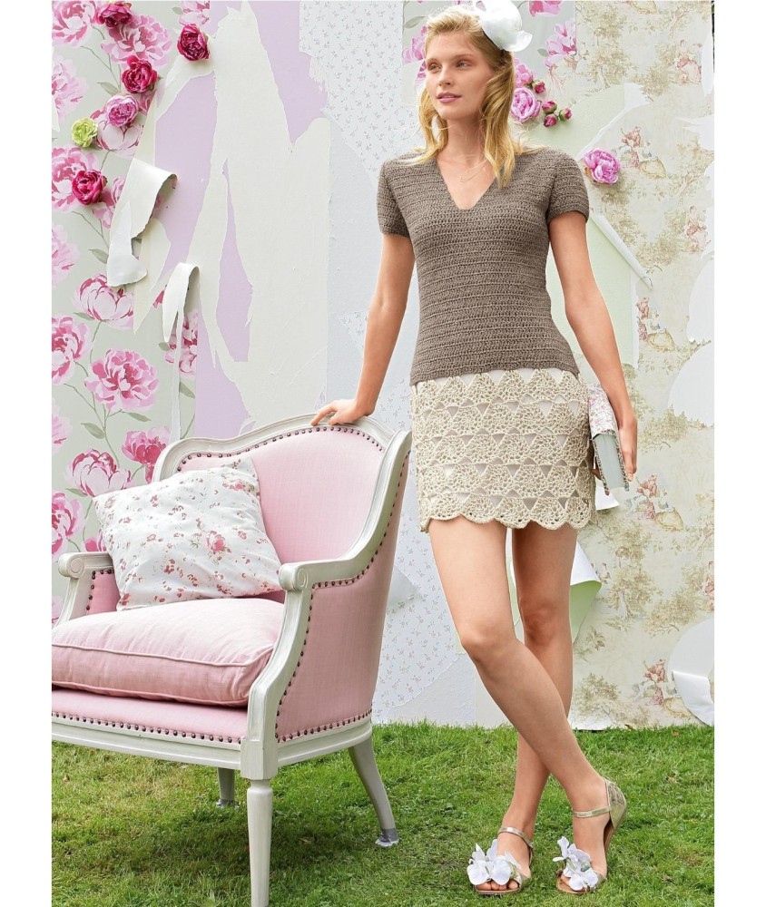 Patron crochet gratuit Robe dentelle au crochet