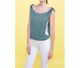 Patron tricot gratuit Débardeur Côtés Ouverts