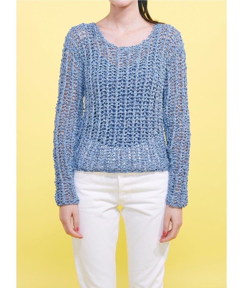 Patron tricot Pull Ajouré - Bergère de France