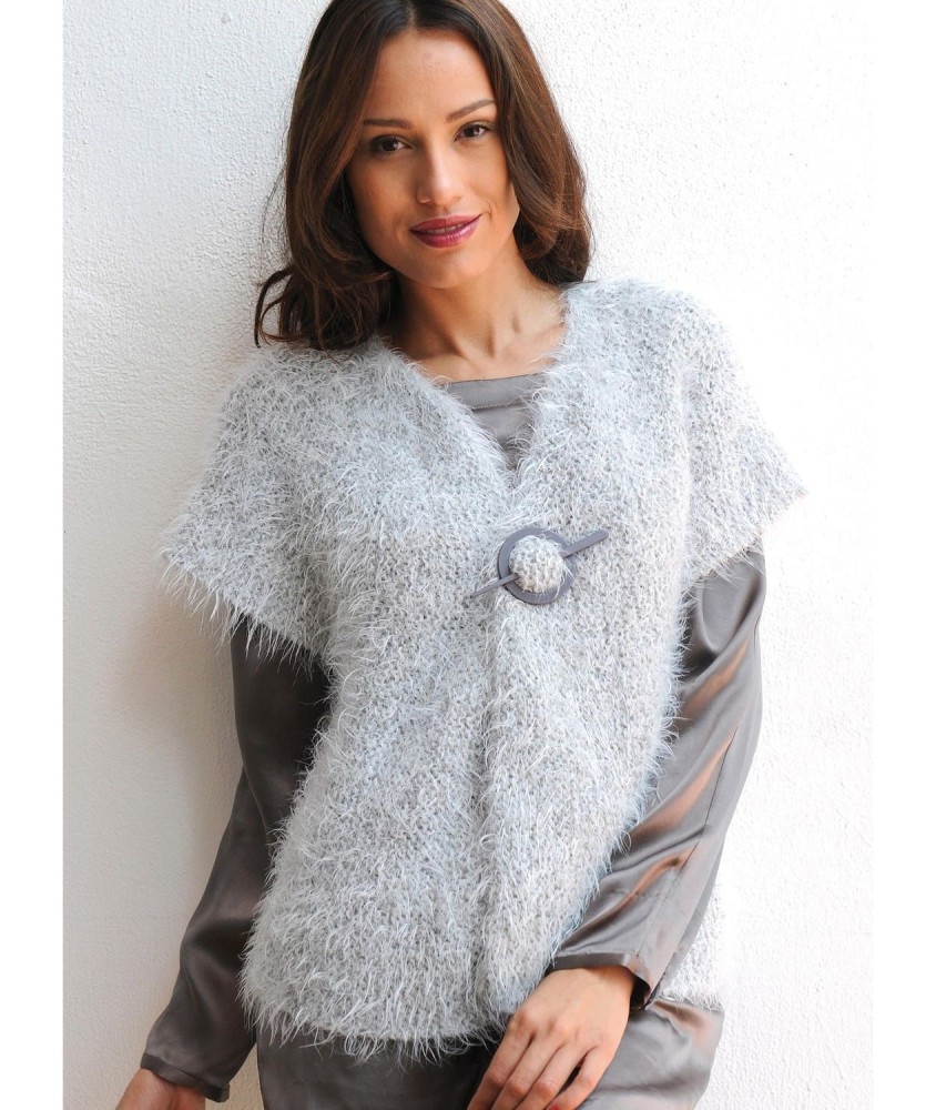 Patron tricot gratuit Gilet adulte sans manches