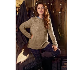 Patron tricot Pull évasé - Bergère de France