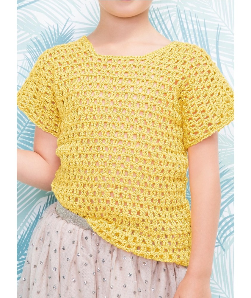 Patron crochet gratuit Pull ajouré au crochet