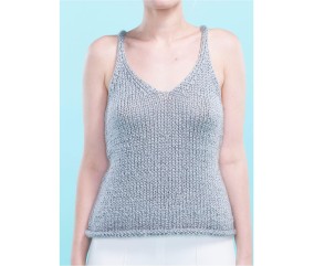 Patron tricot Top col V - Bergère de France