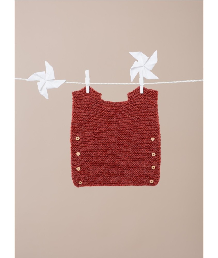 Patron tricot Poncho bébé - Bergère de France