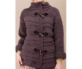 Patron tricot gratuit Veste chaude col montant