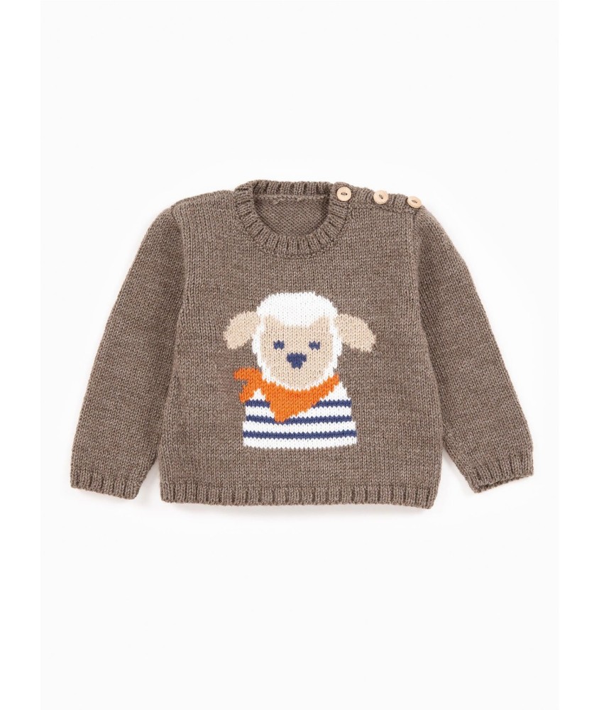 Patron tricot Pull jacquard mouton - Bergère de France