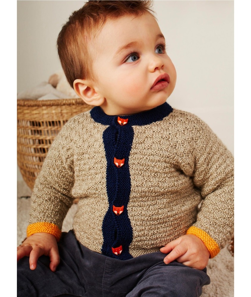 Patron tricot Gilet col rond - Bergère de France