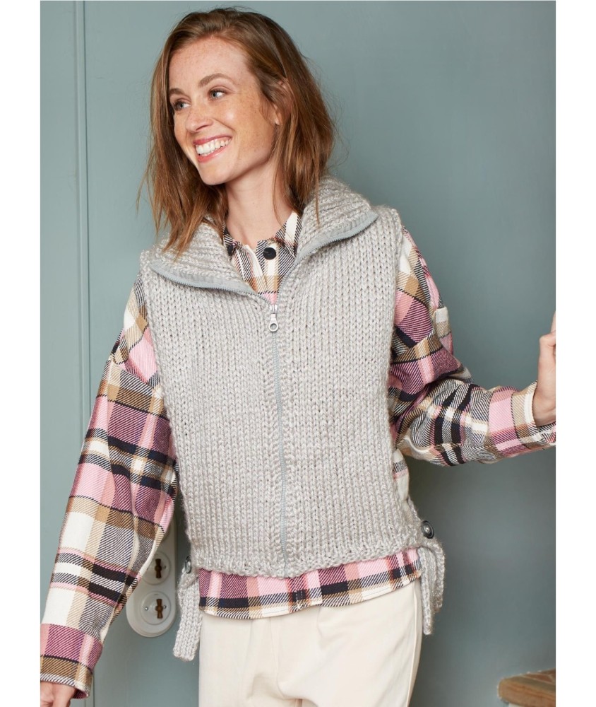 Patron tricot Sur-pull zippé - Bergère de France