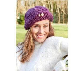 Patron tricot Bonnet façon béret - Bergère de France