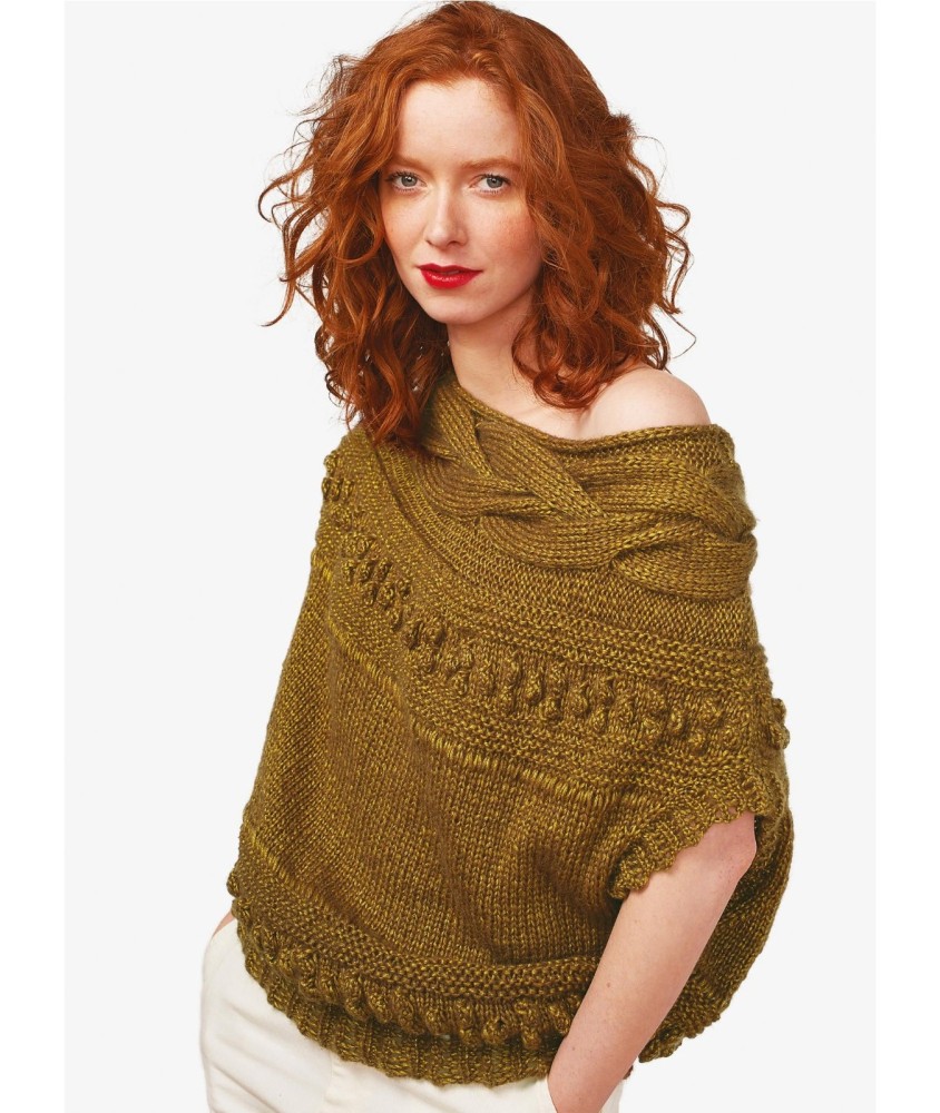 Patron tricot gratuit Pull à torsades sans manches