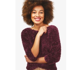 Patron tricot Pull manches 3/4 - Bergère de France