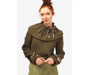 Patron tricot Pull col amovible - Bergère de France