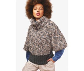 Patron tricot Pull cape - Bergère de France