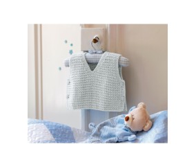Patron tricot Pull sans manches - Bergère de France