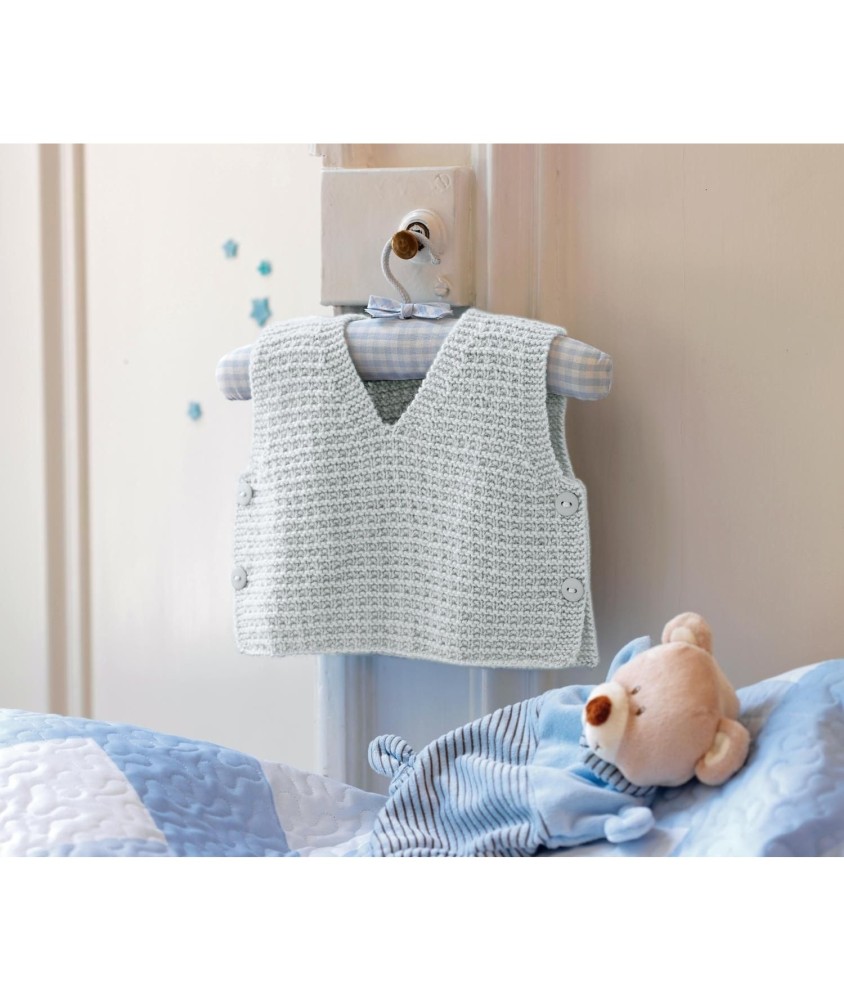 Patron tricot Pull sans manches - Bergère de France