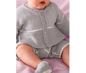 Patron gratuit Combinaison - gilet et chaussons