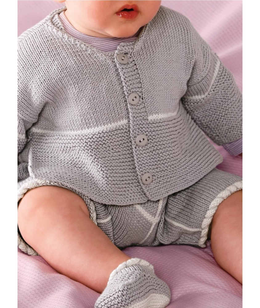 Patron gratuit Combinaison - gilet et chaussons