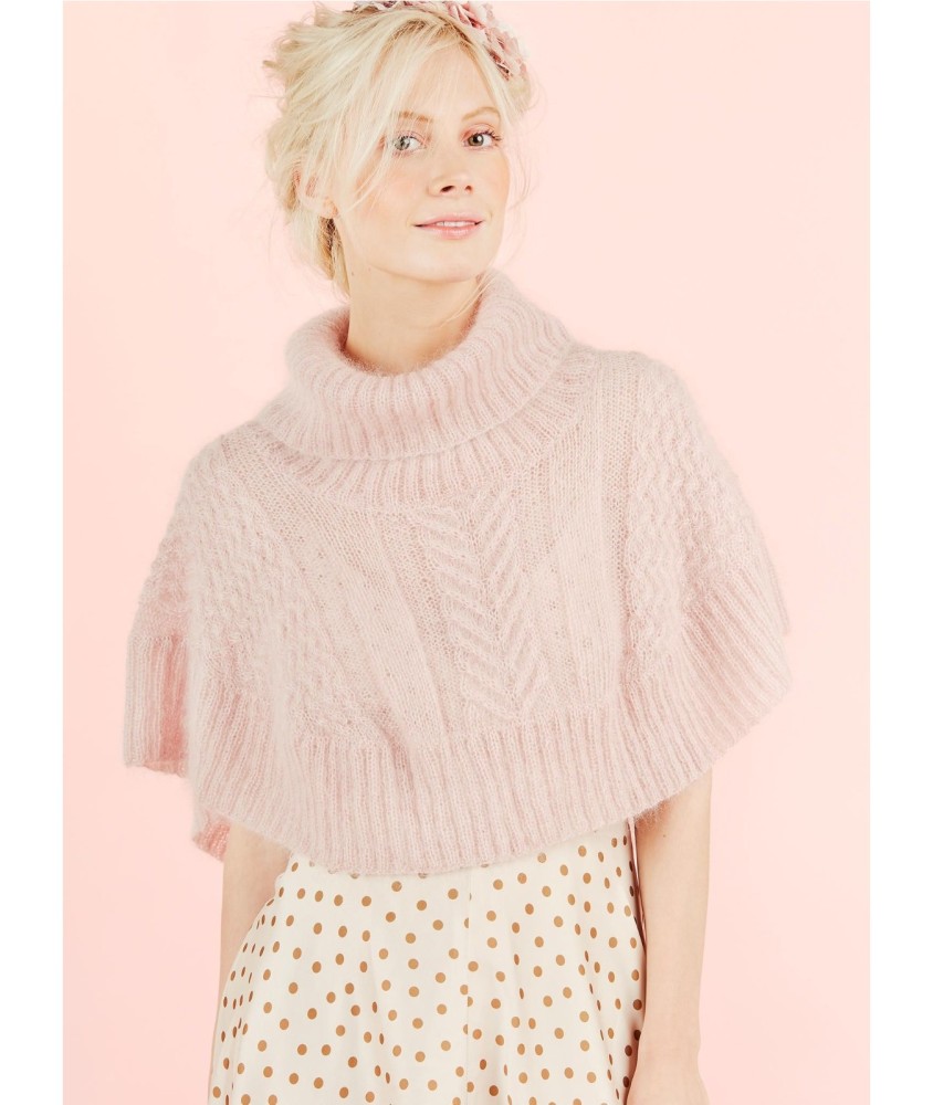 Patron tricot Mini poncho mohair - Bergère de France