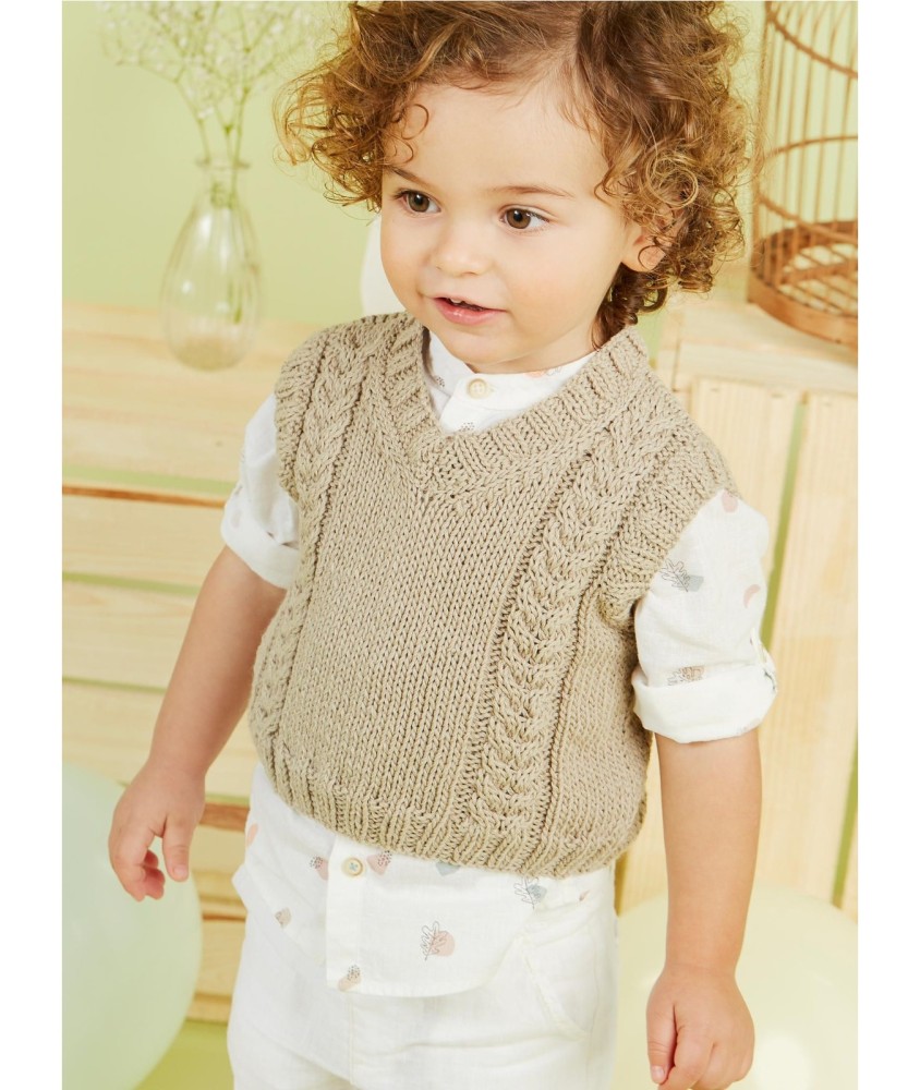 Patron tricot Débardeur - Bergère de France