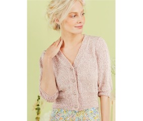 Patron tricot Petit gilet col V - Bergère de France