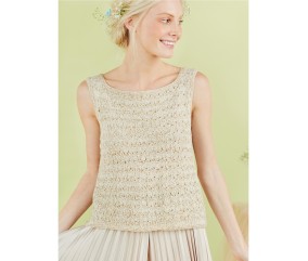 Patron tricot Top ouvert dos - Bergère de France