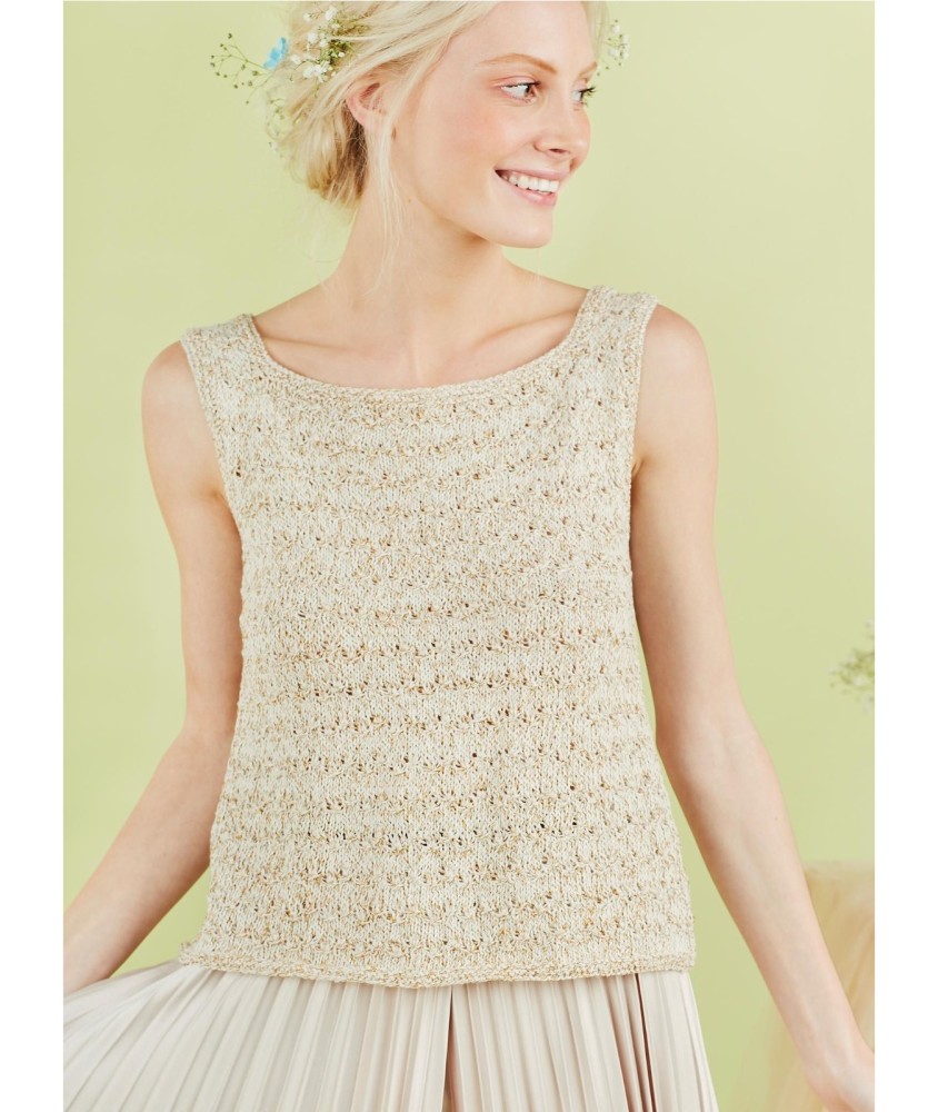 Patron tricot Top ouvert dos - Bergère de France