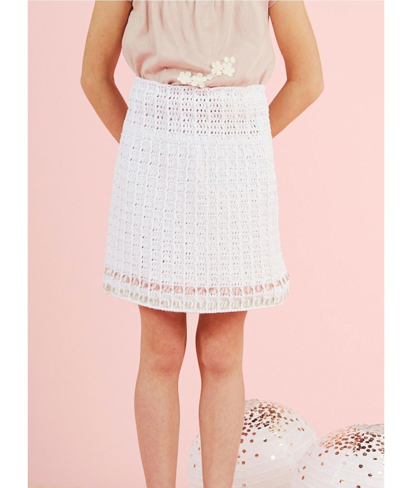 Patron crochet gratuit Jupe enfant au crochet