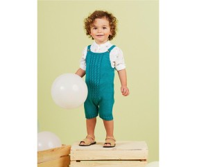 Patron tricot gratuit Combishort à torsades
