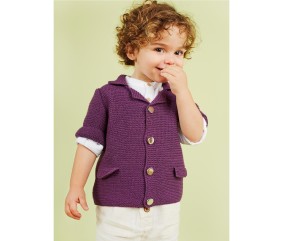 Patron tricot gratuit Veste manches courtes