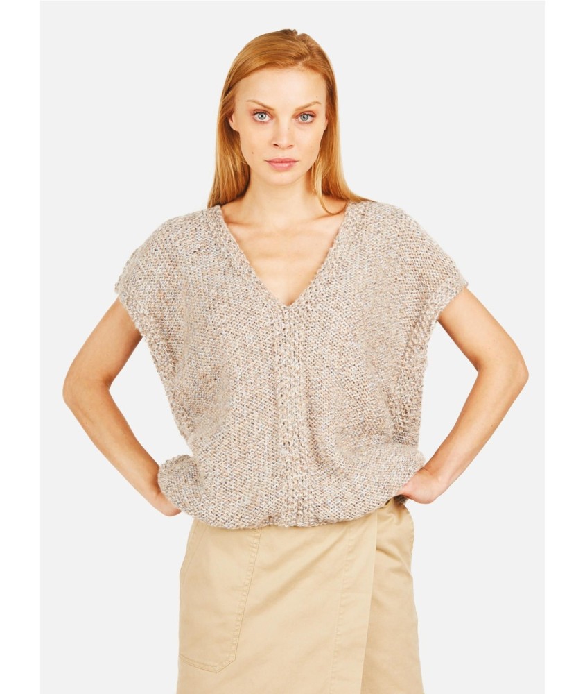 Patron tricot Sur-pull col V - Bergère de France