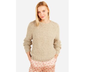 Patron tricot gratuit Pull duveteux col rond