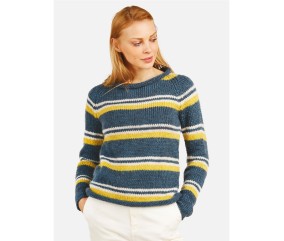Patron tricot Gros pull rayé - Bergère de France
