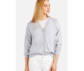 Patron tricot Gilet col V très fin - Bergère de France