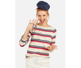 Patron tricot Pull coton rayé - Bergère de France