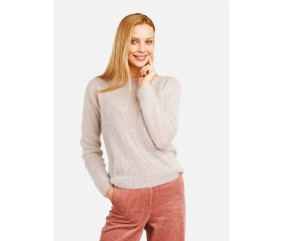 Patron tricot gratuit Pull mohair col bateau