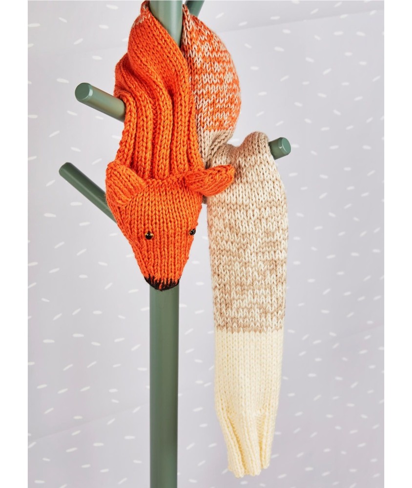 Patron tricot Écharpe renard - Bergère de France