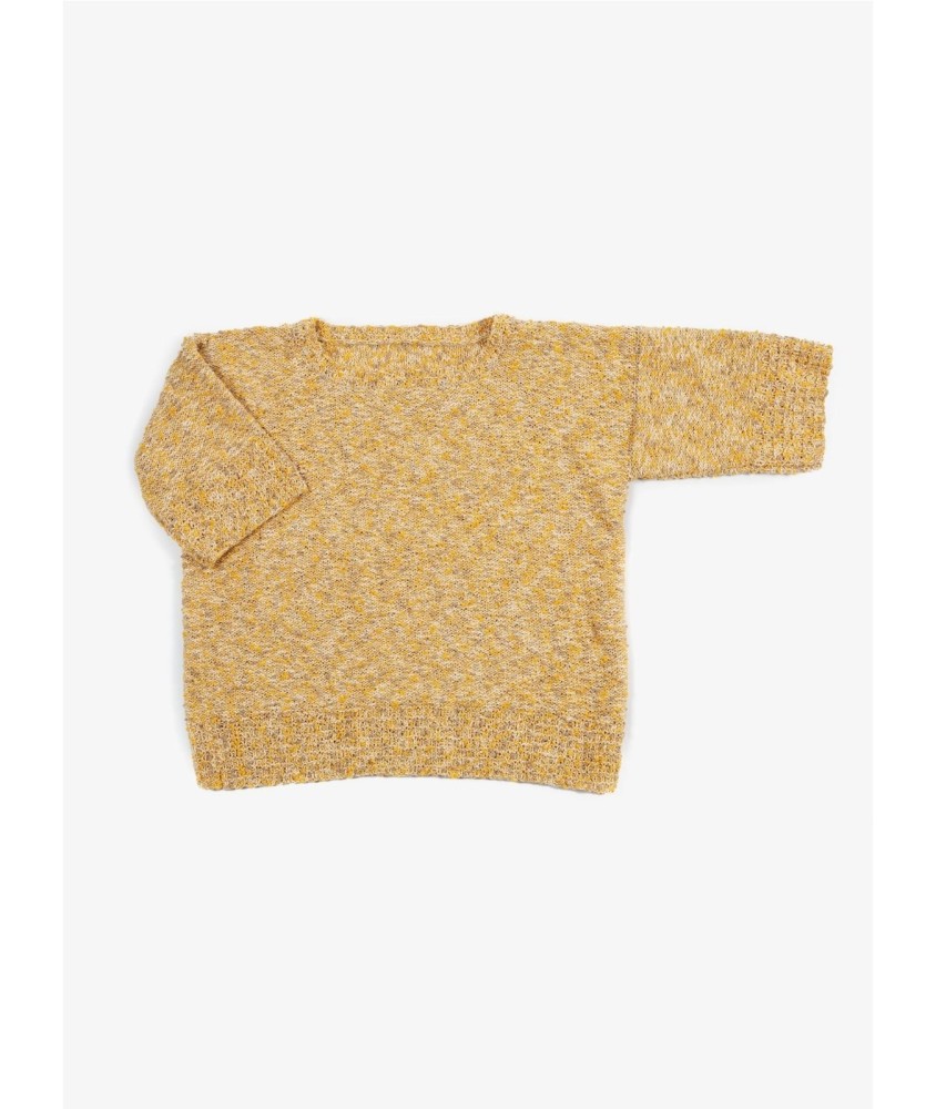 Patron tricot gratuit Pull manches courtes col rond