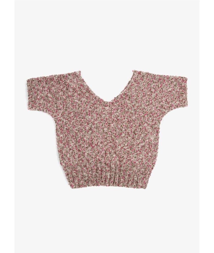 Patron tricot Pull V devant et dos - Bergère de France